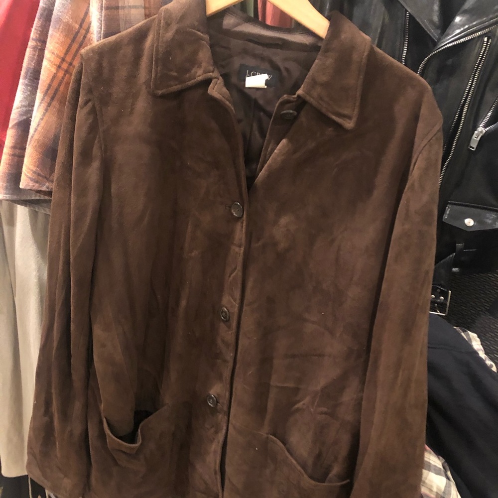 JCrew Brown leather jacket